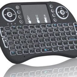 keyboard Mini Wireless Keyboard 2.4G with Touchpad Handheld Keyboard 2.4G mini wireless keyboard I8 dry battery lithium battery tricolor backlight Analog Portable Keyboard-29
