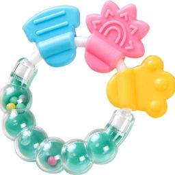Baby Teething Toys Soft and Natural Bell Rattle for Baby/Toddlers Teether-image-53