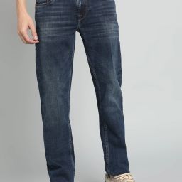 Men Slim Mid Rise Blue Jeans-image-63