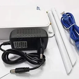 HANUTECH 4G Wifi Router With 2 Removable 150dbi Antennas 100mbps Speed All 4G Sim Supported (Only For Internet Networking Use,No Calls Facility) 4G Router 2.4 GHz 100 Mbps Wifi Speed Dual Band External Antenna MiFi (Sim Based) image 3