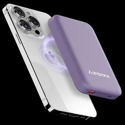 ambrane Aerosync PB 12 10000 mAh 22.5W Fast Charging Power Bank (1 Type A Port, 1 Type C Port, Rubberized Coating, Wireless Charging, Purple)-22