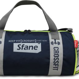 6 L Gym Duffel Bag - Gym Duffel Bag for Men & Women Sports Duffel gym bag with shoe compartment - Blue, Silver-image-39