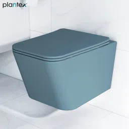 Ceramic Wall Hung Commode for Toilet/Rimless Western Commode/Commode with Soft Closing Toilet Seat - ( P Trap, APS-3045) Western Commode-3