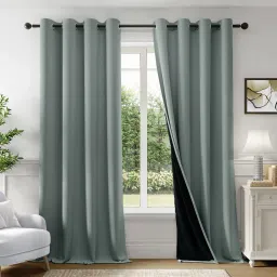152.4 cm (5 ft) Polyester Blackout Window Curtain (Pack Of 2)-image-3