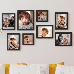 Black Synthetic Wood (Set of 8) Photoframes by Art Street-picture-8