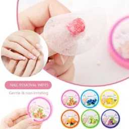 Nail Polish Remover Pads Wet Wipes Pack of 6-34