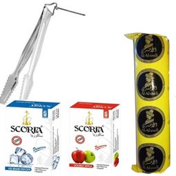 scoria HOOKAH FLAVOURS & CHARCOAL (TONG) COMBO DOUBLE APPLE, ICE BRAIN FREEZER Hookah Flavor-picture-22