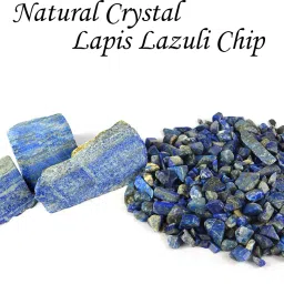 Natural Crystal Lapis Lazuli Chips Crystal Chips Stone Chip For Healing and Vastu Correction or Increase Energy Pack of 200 Grams Stone Regular Asymmetrical Crystal Pebbles-image-53