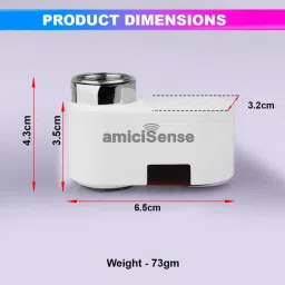 amicisense Automatic Touchless Tap, Upgraded Dual Sensor Water Faucet with Type-C Charging and 2 in 1 Adapter Faucet Mount image 5