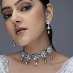 Alloy Silver Silver Jewel Set-2