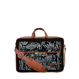 Funk For Hire Printed Cotton Canvas Laptop Bag-22