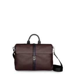 ARCADIO Unisex Brown Solid Leather Laptop Bag-9