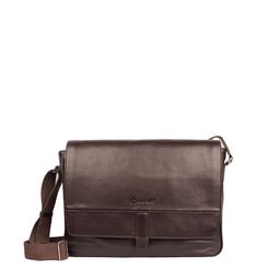 ARCADIO Unisex Brown Leather Laptop Bag-image-64