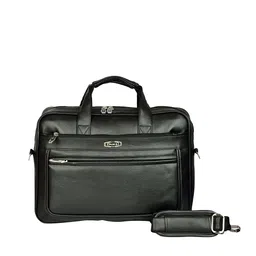 ZIPLINE Unisex Black Textured Laptop Bag-image-25