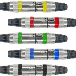GoodsBazaar Color Coded 3 Pin XLR Male Female Connectors Microphone Mic Audio Connector Plug Combo Set-image-63