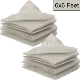 Pack of 2 Waterproof 120 GSM Premium Tarpaulin Tent Tirpal | 6x6 Feet | White Tent - For this versatile tarpaulin offers reliable defence against rain,snow and UV rays.-22