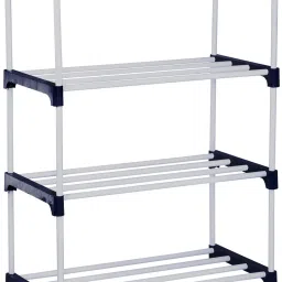 flipzon Foldable Wide Storage Rack for Clothes Easy to Move & Assemble PP Collapsible Wardrobe image 3