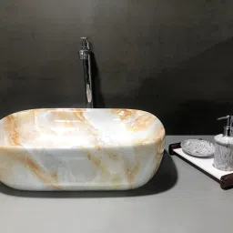 Table Top Premium Designer Ceramic Wash Basin(0047) (18*13*5)(M47) Table Top Basin-image-87