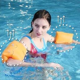 Dual Air Bag Design Swimming Arm Swim Floatation Belt-image-65