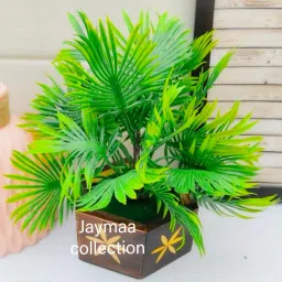 Artificial Flower Green Wooden With Pot For Home ,Office And Garden Decor Green Wild Flower Artificial Flower with Pot-35