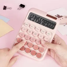 JKP-0120 12 Digits Large LCD Display Calculator, Solar and Battery Dual Power Basic Calculator-11