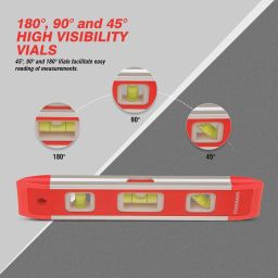freemans BL230 Bi-Material Torpedo Levels 230mm Magnetic Engineer's Precision Level image 2