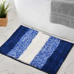 maa home concept Blue Abstract Microfiber 16X24 Inches Anti Skid Door Mats-picture-44