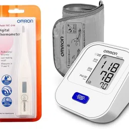 OMRON HEM-7120 Digital Blood Pressure Monitor with Intellisense Technology and Omron MC 246 Digital Thermometer & Bp Monitor-12