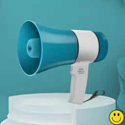 Handheld Megaphone with Siren, Microphone & Rechargeable for Outdoor EventsB252 Megaphone Portable Megaphone Siren Loudspeaker Function &Long Battery BackupI252 Outdoor PA System-43
