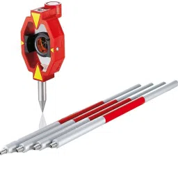 Mini Prism with Folding Poles in 4 Parts Height Gauge-19