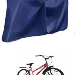 Cycle Cover Plain Blue For Leader Urban Girl 26T FS DS Bicycle Cover Free Size-image-82