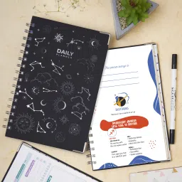 Hard Bound Zodiac Sign Daily A5 Planner Ruled 192 Pages-25
