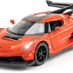 Koenigsegg Jesko 1:32 Scale Die-Cast Car - Openable Door & Hood, Light & Sound-image-44