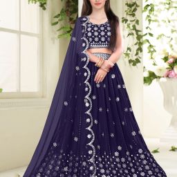 Embroidered Semi Stitched Lehenga Choli-image-95