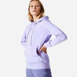 domyos Women's Sweatshirt Hoodie 500 For Gym - Purple-picture-27