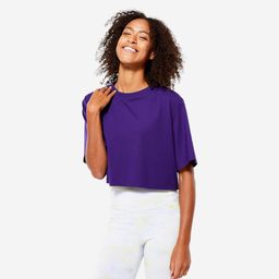Women's Crop Top T-Shirt - Deep Purple-image-24