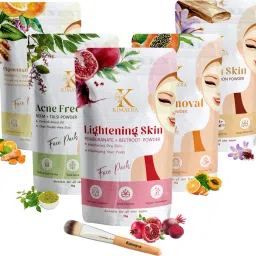 Organic Face Pack & Skin Care Powder Combo For Acne,Pimples,Brightening (75G *5)-24
