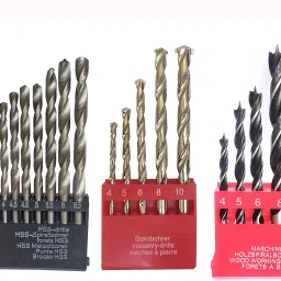 Heavy duty 13pc HSS 5pc Masonry Drill bit and 5pc Wood drill bit-12