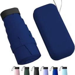 Mini Folding Compact Umbrella with Case, Manual Open 6 Ribs Lightweight Portable Umbrella-14