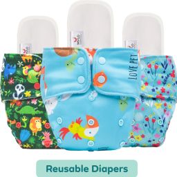 Baby Leak-Proof Baby Cloth Diaper | Reusable, Washable & Adjustable, 3M-3Y-image-85