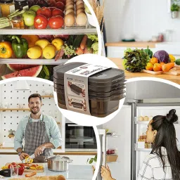flipkart smartbuy 1100 ML LAUNCHBOX BLACK PACK OF 1 1 Containers Lunch Box image 2