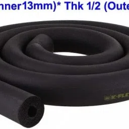 Insulated Tube Foam for Piping Heat and Cold Air Conditioners 1/2" ID X 1/2" THK Hose Pipe-image-59