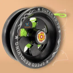 Plastic Figid High Speed Yoyo toy with Bearing for kids Black- -267579-picture-21