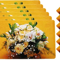 Rectangular Pack of 6 Table Placemat-69