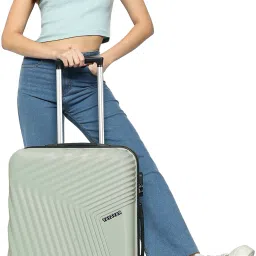 Medium Check-in Suitcase (67 cm) 4 Wheels - Monaco Scratchproof 360Degree Rotating Latest Design Trolley Bag - Green-image-87