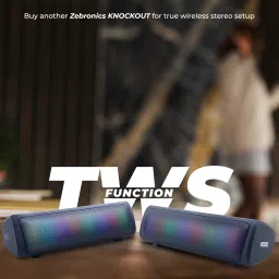 ZEBRONICS Zeb-Knockout, BT v5.3, Call Function, TWS Function 10 W Bluetooth Speaker image 5