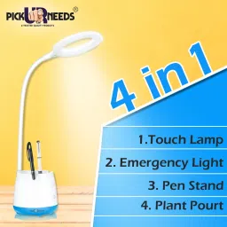 pick ur needs Rocklight Touch On/Off Switch LED Desk Lamp/Student Study Reading/Learning Dimmer/Brightener Rechargeable Led Table Lamps(Multicolor) Study Lamp image 2