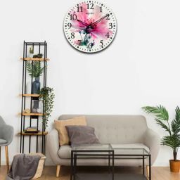 olive tree Flowers 15 Inches Classic Wooden Clock-picture-7