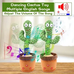 sonpal Dancing Cactus Talking Plush Toy with Singing & Recording Repeat function image 2