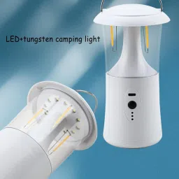 Ultra Bright Camping Lantern | Outdoor Tent & Survival Light for Camping White Plastic Hanging Lantern-image-9